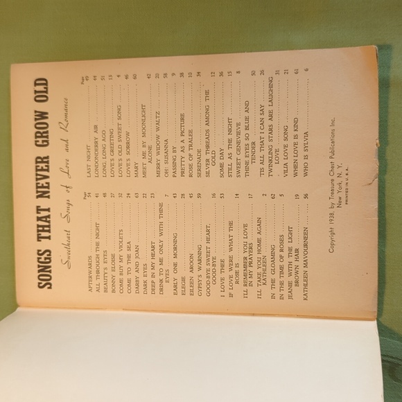 Vintage Sweet Heart Songs Book- 1938 - Picture 4 of 9